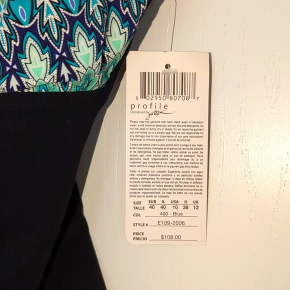 Profile 1pc swimsuit by gottex (New w/ tag!) - Picture 2 of 3